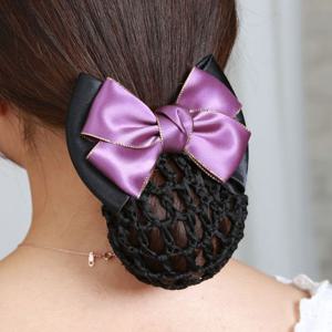 글리터라인 리본 머리망 헤어망 간호사 승무원 면접