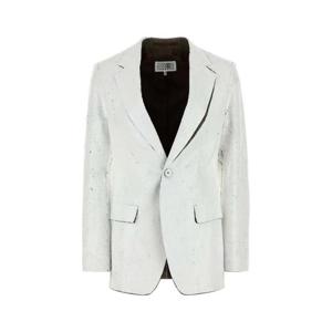 MM6 메종 마르지엘라 여성 화이트 Stretch 블레이저 S62BN0110M35437 002F