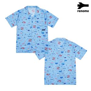 [레노마수영복] 남성 오션 반팔 커버업 셔츠 TS2E302_SB