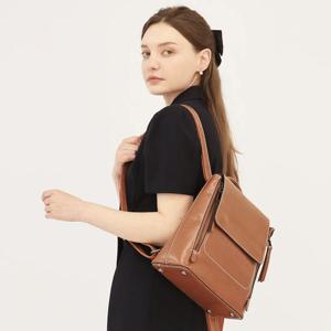 [선물증정] 힐링그래스 클래식 소가죽 2way 여성 백팩 숄더백 HGSG5232