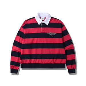 [지프] 여성 카라 배색 보더 단가라 티셔츠 JSCS2Q031