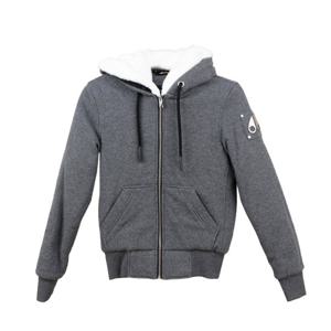 W 무스너클 클래식 여성 버니후드 집업 차콜 MK8601LS 806