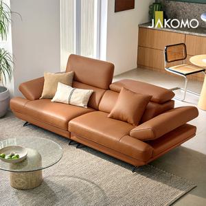 누사두아 3인 기능성 슈렁큰 천연면피 소가죽 소파 (+쿠션1개)