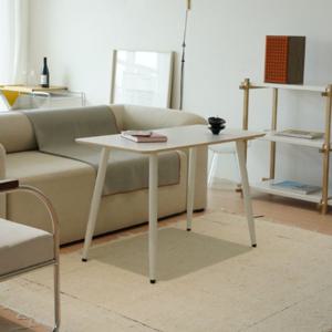 동서가구 브리카 자작나무 HPM 높은 소파테이블 라운드 1000x500