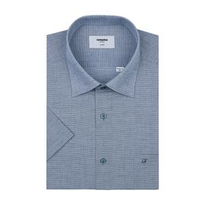 [레노마(셔츠)]린넨혼방 요꼬 스트라이프   일반핏 반팔셔츠  RPUSG0251NY