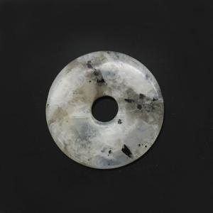 [힐링젬]레인보우 문스톤 도너츠 목걸이 재료 24ROU-191195