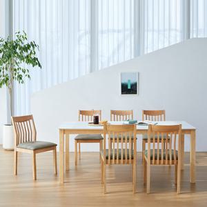 베스트리빙 앨빈 1800 제시 6인 포세린 통 세라믹 식탁 테이블 카페 인테리어 식탁세트 의자형