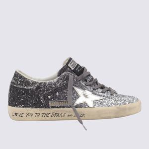 골든구스 글리터 피니시 스타 로고 스니커즈 GWF00101 F0074706