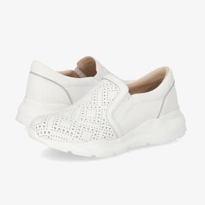 [엘칸토(여성화)]여성 소가죽 펀칭 데일리 슬립온 4.5cm (LCWS75U413)