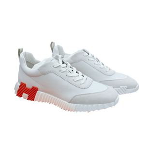남성 에르메스 바운싱 스니커즈 카프스킨 스웨이드 고트스킨 & 블랑 H221898ZH94