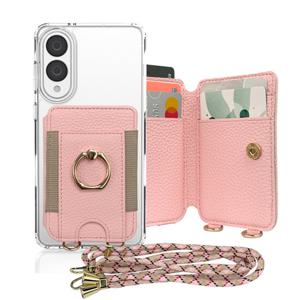 하이온 갤럭시 S25 엣지 케이스 이지홀드 카드수납 투명 하드