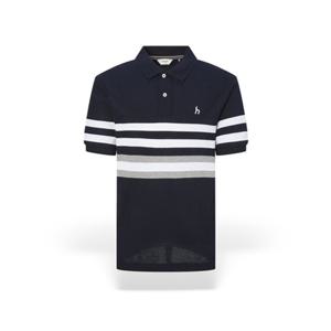 [헤지스] 남성 컬러블럭 카라 반팔티셔츠 HZTS5B434N2