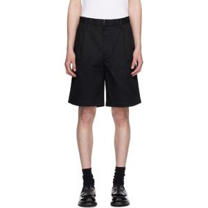 25 FW 와코마리아 남성 블랙 Dickies 플리츠 쇼츠 252948M193001