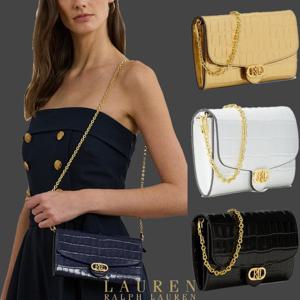 폴로 랄프로렌 20129330 여자 악어무늬 Adair 스몰 가죽 크로스백