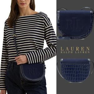 폴로 랄프로렌 20429571 여자 Witley 악어무늬 가죽 캔버스 스몰 크로스백