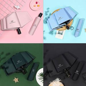 D24 UV 파스텔 3단 초경량 미니 자동우산