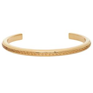 25 FW 베르사체 그레카 골드톤 뱅글 커프 팔찌 DG08448 DJMT KVO