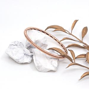 오팔하우스 14k 언밸런스 파이프 뱅글 팔찌 OPGDB369