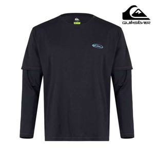 퀵실버 네이쳐 매직 레이어드 긴팔 래쉬가드(QF21RS037BLK)