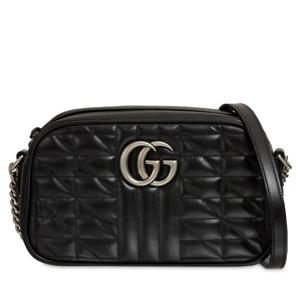 25 FW 구찌 여성 GG 마몽 2 0 카메라 스몰 숄더백 블랙 447632 UM8BN 1000