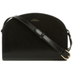 25 FW 아페쎄 Half Moon 하프문 로고 프린트 스무스 레더 탑지퍼 크로스백 PXAWV F61048