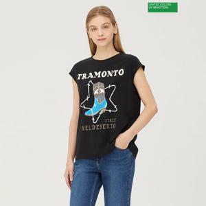 베네통 마카롱 티셔츠 BATS66431