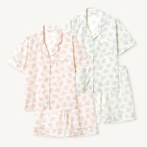 바풀 LL5017-32 여성잠옷 여름 순면 파자마 투피스 잠옷 상하