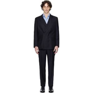 25 FW 보스 남성 네이비 BECKHAM 슬림 핏 수트 252085M196000