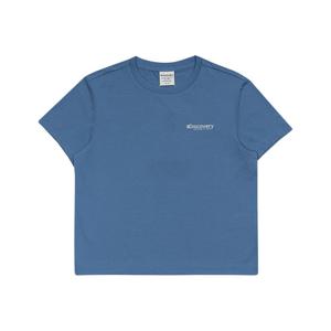 디스커버리 여성 프레시벤트 워싱 크롭 캠핑 핸드드로잉 그래픽 반팔티셔츠 DWRS98053BLD