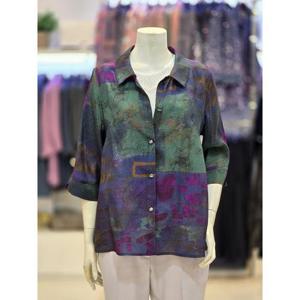 세리아 세이브존07 여성 인견 카라넥 7부 셔츠 252471