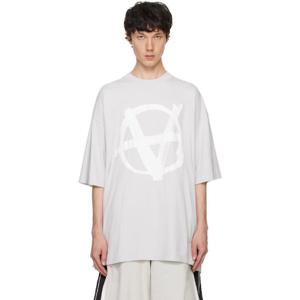 베트멍 티셔츠 그레이 더블 아나키 티셔츠 242669M213047