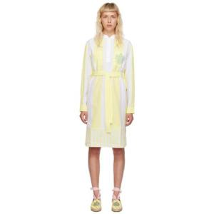 Maison Kitsune 원피스 화이트   옐로우 Hotel Olympia 풀사이드 드레스 232389F052001