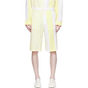 Maison Kitsune 반바지 화이트   옐로우 Hotel Olympia 풀사이드 쇼츠 232389M193002