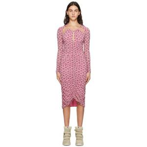 이사벨 원피스 핑크 로게인 미디 드레스 232600F054005