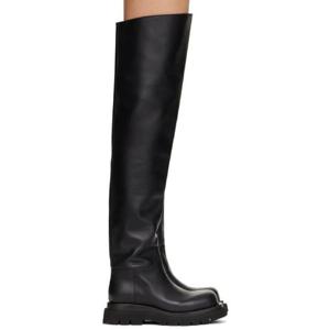 보테가베네타 롱부츠 블랙 러그 부츠 222798F115003
