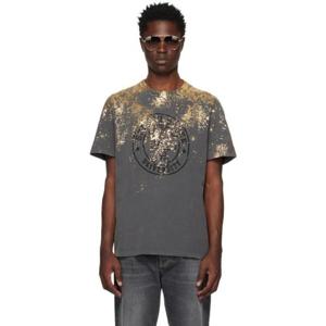 골든구스 티셔츠 그레이 골든 유니버시티 티셔츠 231264M213010