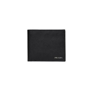 프라다 사피아노 레더 지갑 블랙 발틱 블루 2MO513-C5S-F0G52