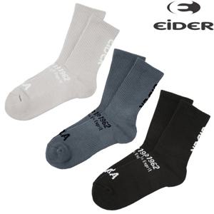 아이더 (DUA25S05) 남녀공용 캐주얼 로고 크루삭스 흡습속건 양말