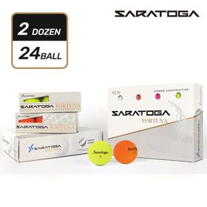 [2더즌1세트] 사라토가 FORTUNA 고반발 컬러 믹스 2-PIECE 골프