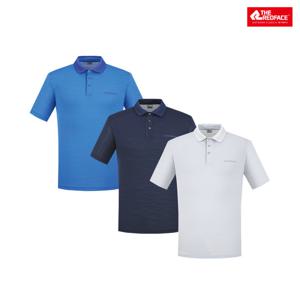 [레드페이스 본사] 쿨자카드요꼬칼라하프티셔츠 REWMTSMBE214