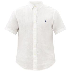 25 FW 폴로 랄프로렌 자수 로고 미드 웨이트 린넨 숏슬리브 셔츠 710867290002