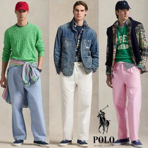 폴로 랄프로렌 19346015 남자 프렙스터 옥스퍼드 셔츠 원단 이지 팬츠 바지