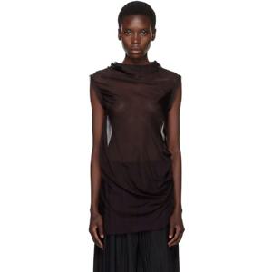 25 FW 아론 애쉬 여성 퍼플 드레이핑 블라우스 251678F107004