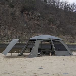 블루폴 브레이브 리빙쉘텐트 거실형 장박 대형 캠핑텐트 TPU창 풀구성