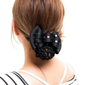 리본 머리망 올림머리 헤어망 간호사 면접 승무원 핀