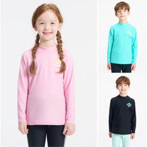 [휠라키즈]WAVE 그래픽 반넥 래시가드/FK2RTH2A01X