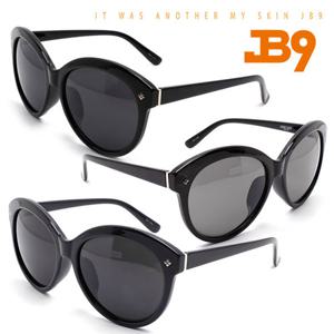 JB9 제이비나인 F4S005 오버사이즈 선글라스 동글이 뿔테 자외선차단 남녀공용