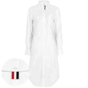 톰브라운 25FW 화이트 RWB 옥스포드 셔츠 원피스 FDS001E F0313 100