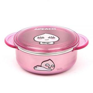 카카오프렌즈 안전핸들투명논슬립뚜껑스텐대접_어피