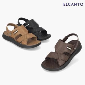 엘칸토  (LCMW04U326) 남성 소가죽 웨빙 투웨이 샌들 3cm